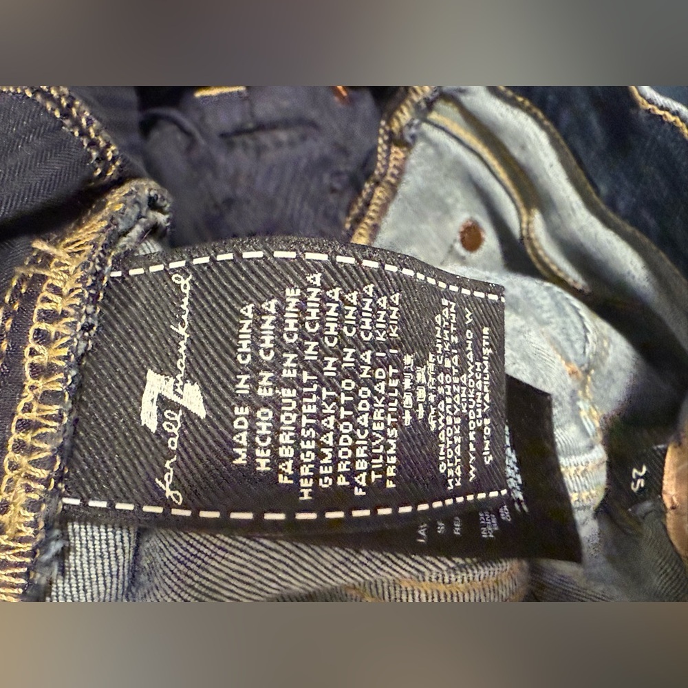 7 For All Mankind Women's Skinny Jeans -‎ Dark Blue - b(laire) authentic - Picture 5 of 7